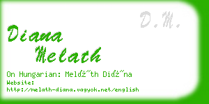 diana melath business card